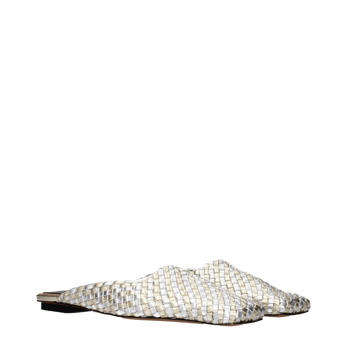 Stella McCartney Gray Leather Women's Slippers