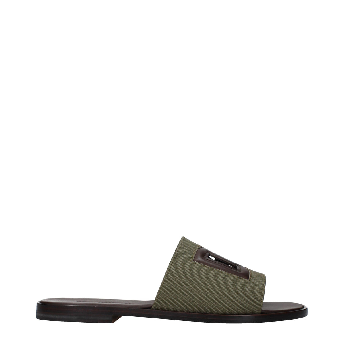 Dolce & Gabbana Green Fabric Men's Slippers