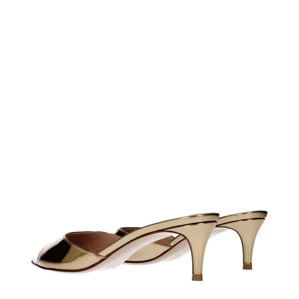 Gianvito Rossi Gold Leather Platform Women's Sandals