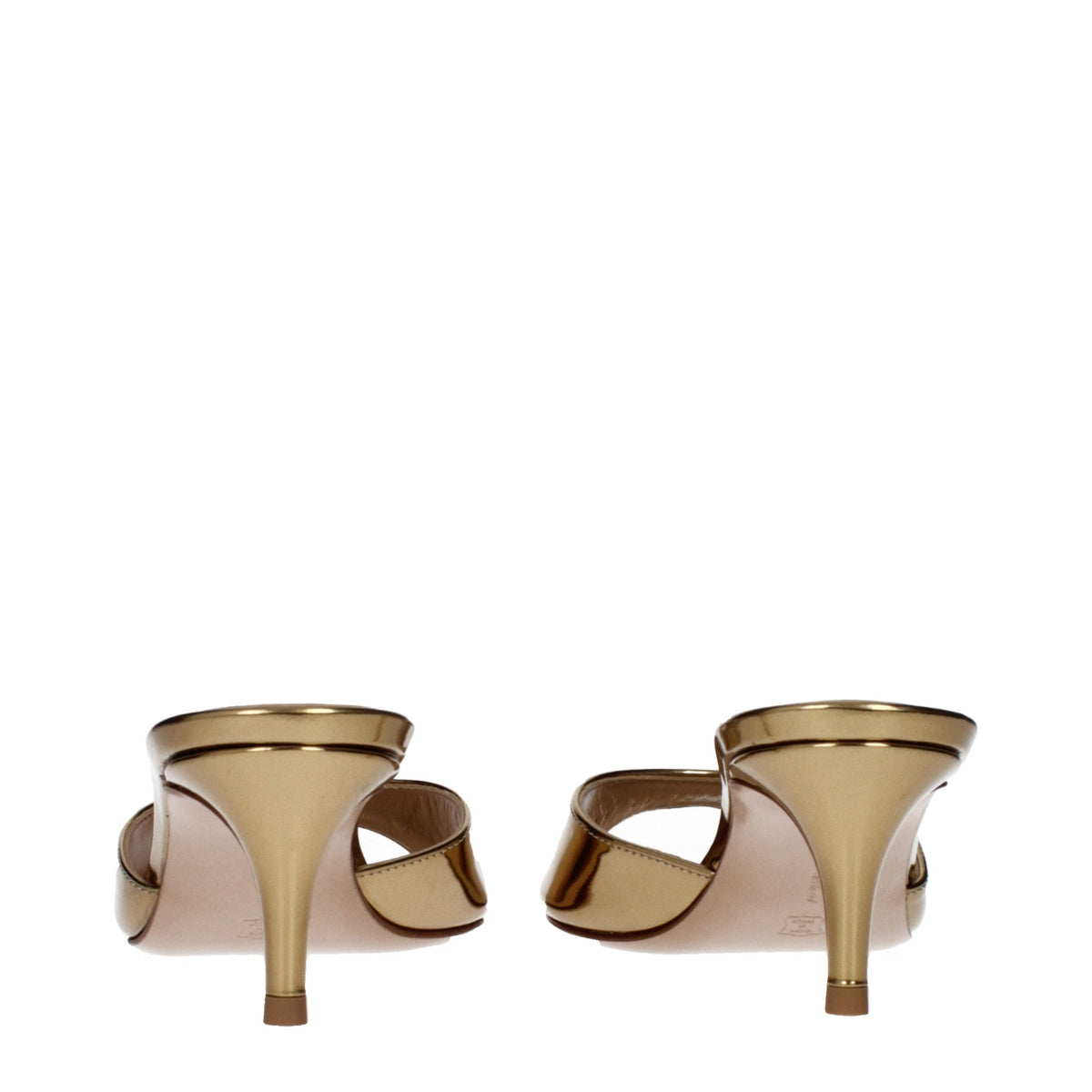 Gianvito Rossi Gold Leather Platform Women's Sandals