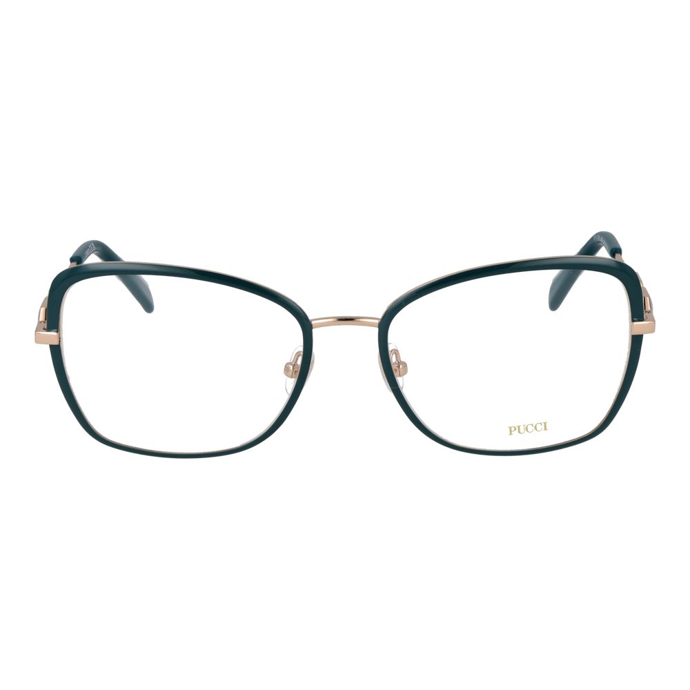 Emilio Pucci Turquoise Metal Glasses Women's (Frames)