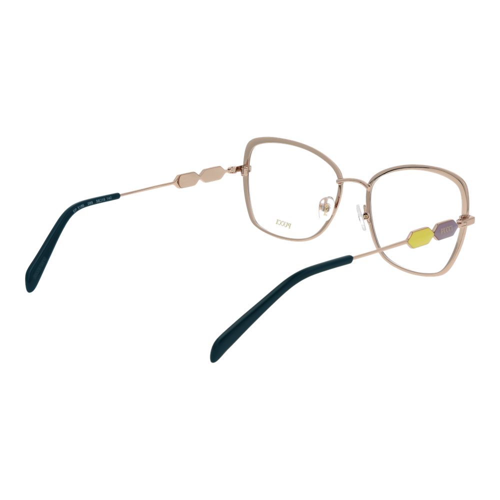 Emilio Pucci Turquoise Metal Glasses Women's (Frames)