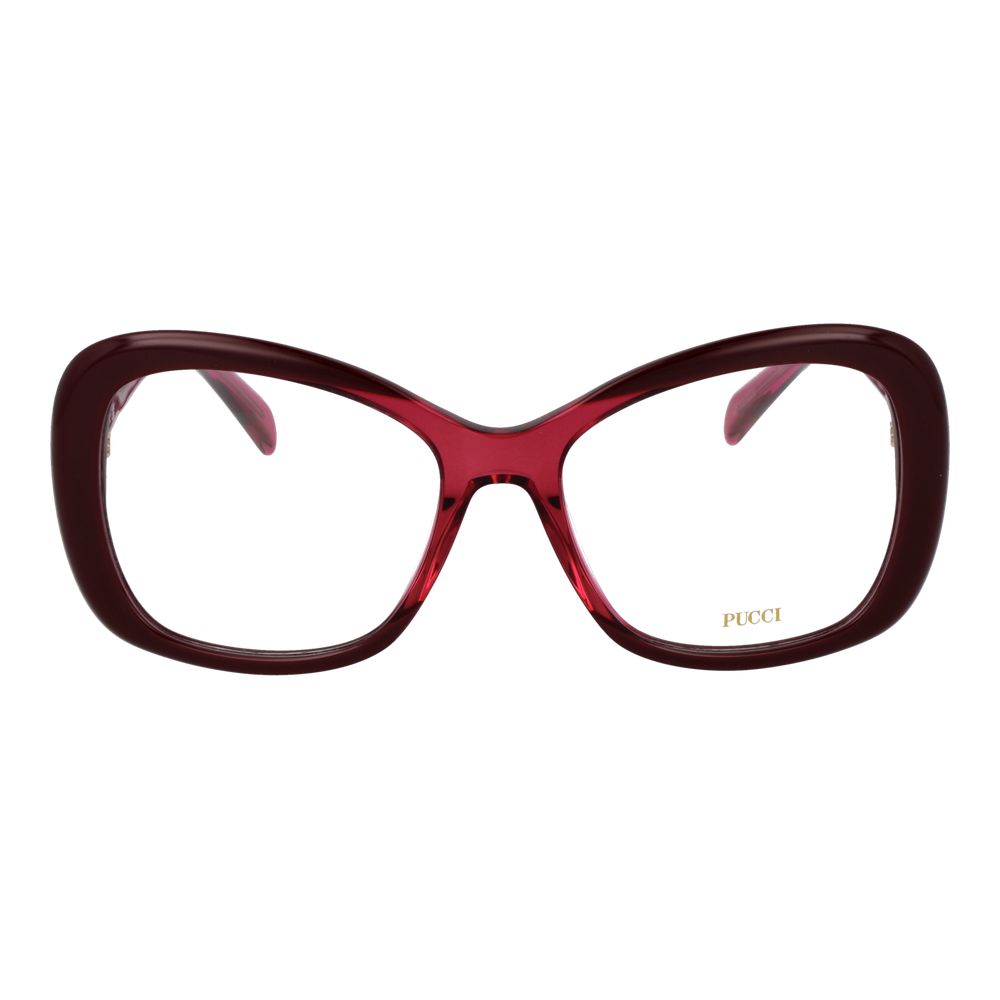 Emilio Pucci Burgundy Acetate Glasses Women's (Frames)