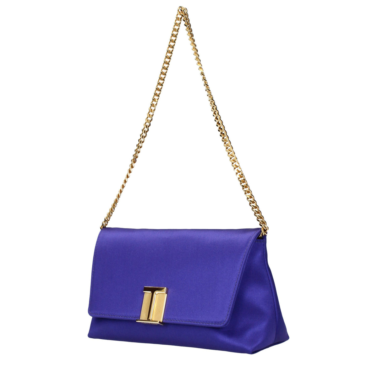 Tom Ford Purple Satin Clutch Women's Bag