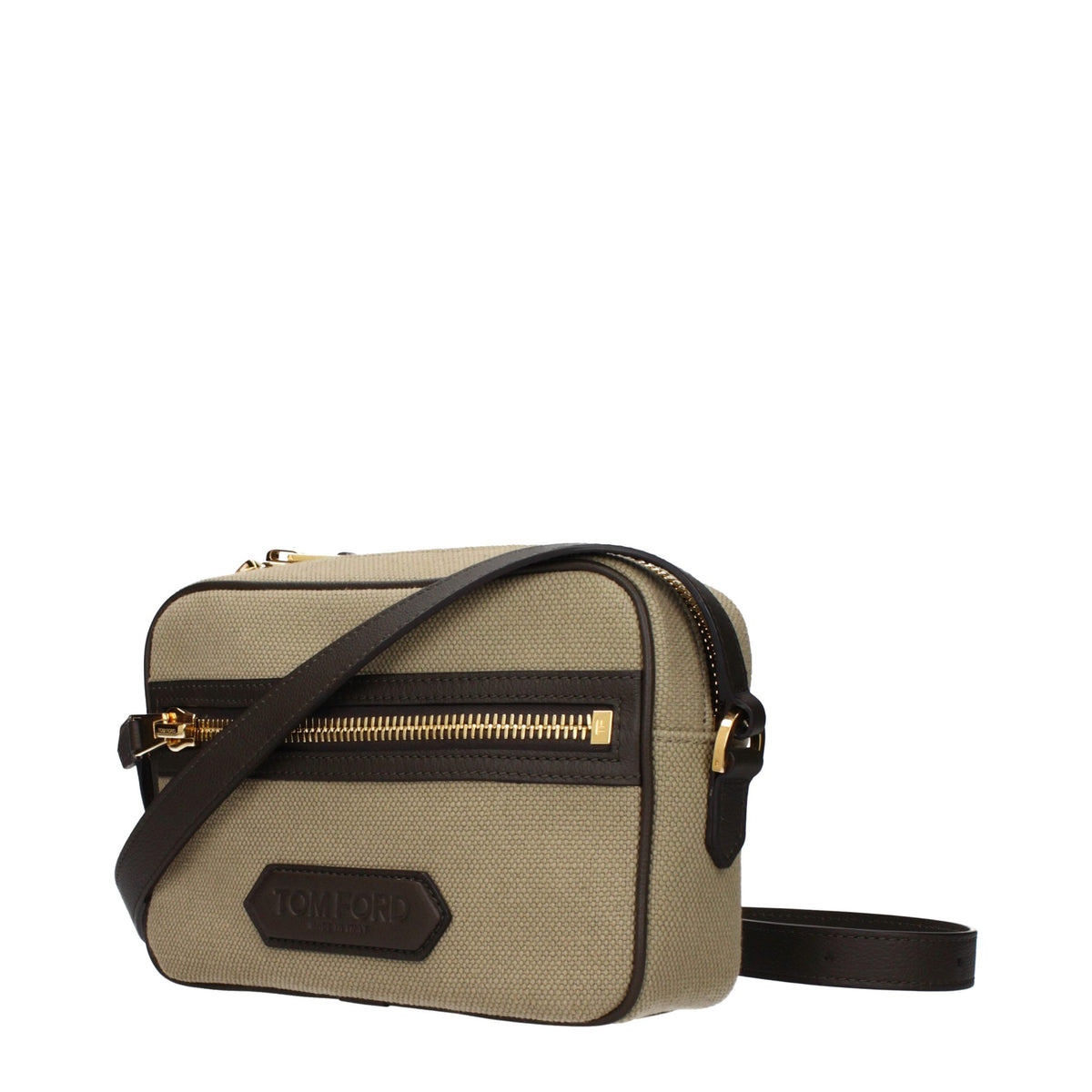 Tom Ford Beige Fabric Crossbody Women's Bag