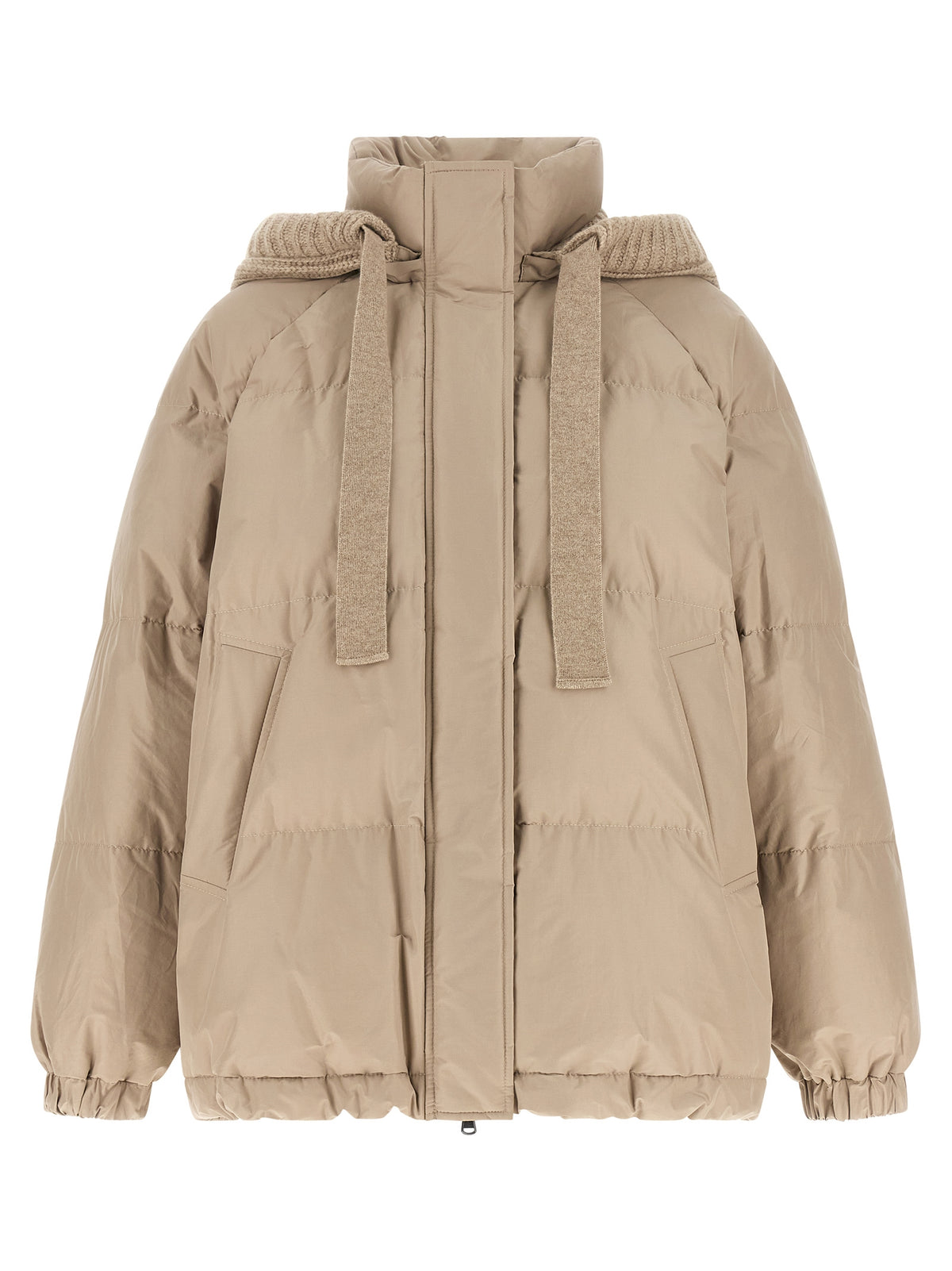 Brunello Cucinelli Beige Cotton Full-Length Women's Jacket