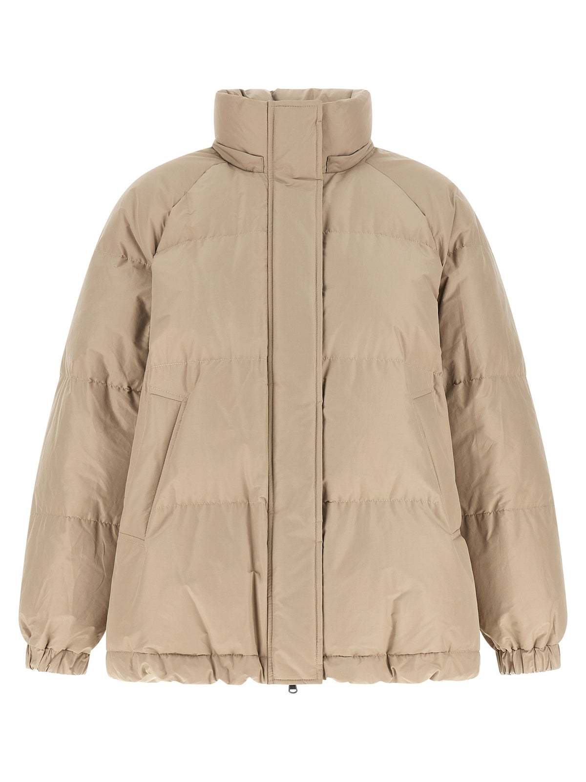 Brunello Cucinelli Beige Cotton Full-Length Women's Jacket