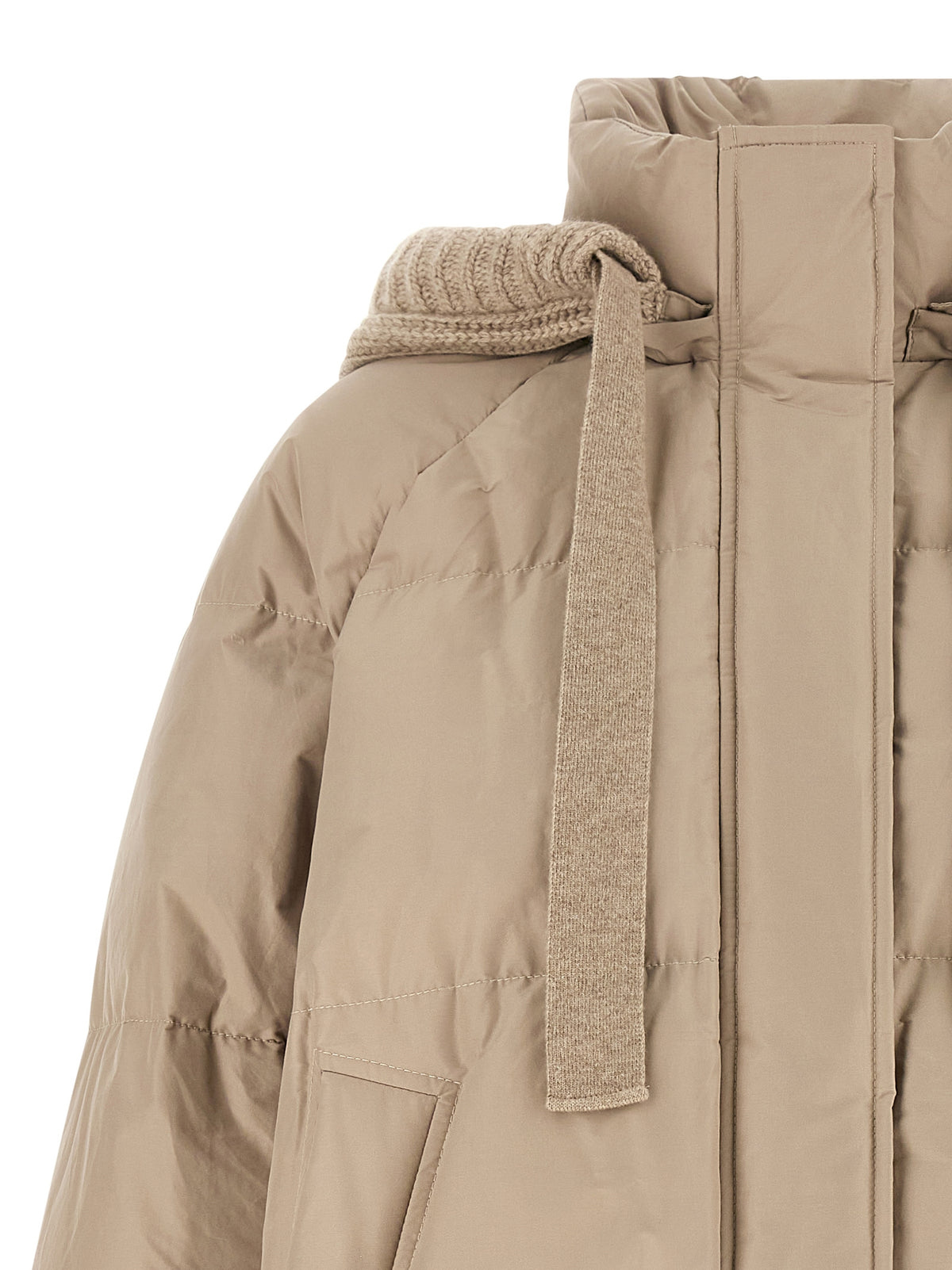 Brunello Cucinelli Beige Cotton Full-Length Women's Jacket