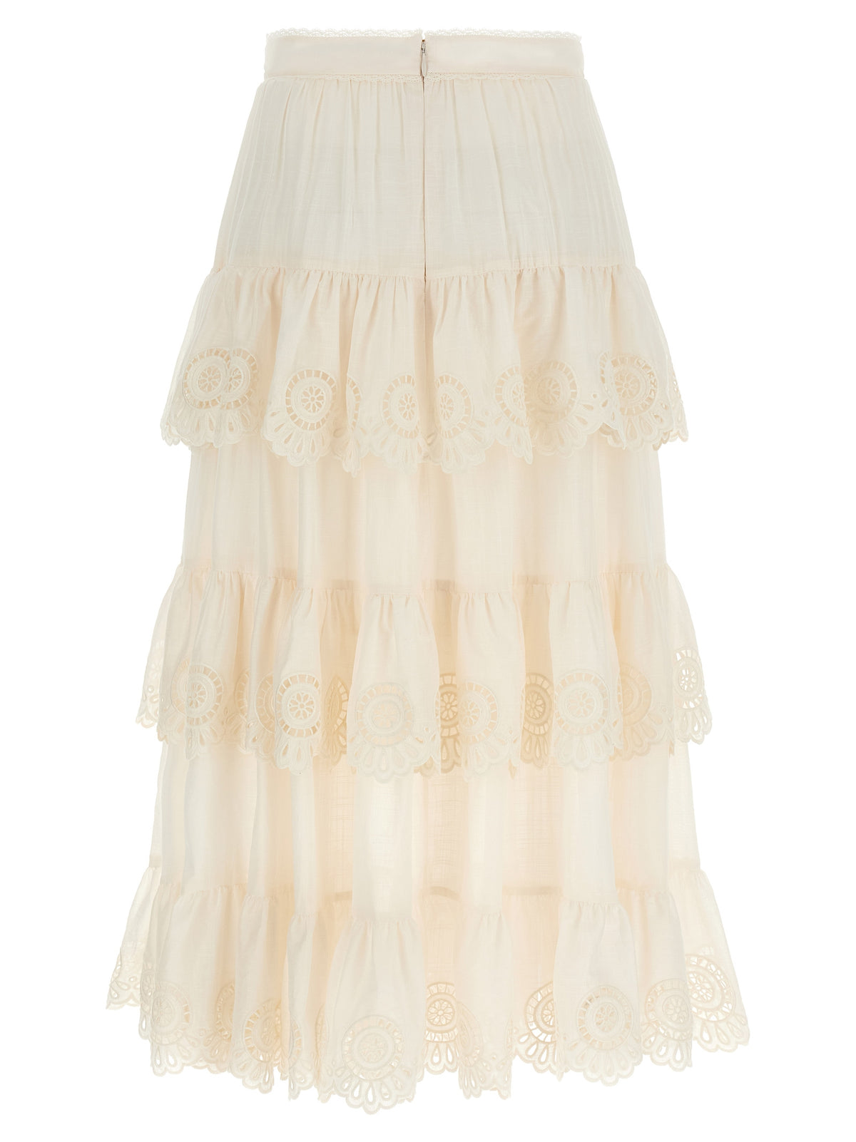 Zimmermann White Cotton Mini Women's Skirt