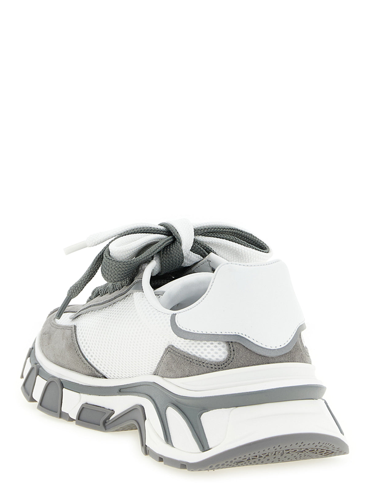 Dolce & Gabbana Gray Leather Athletic Men's Sneakers