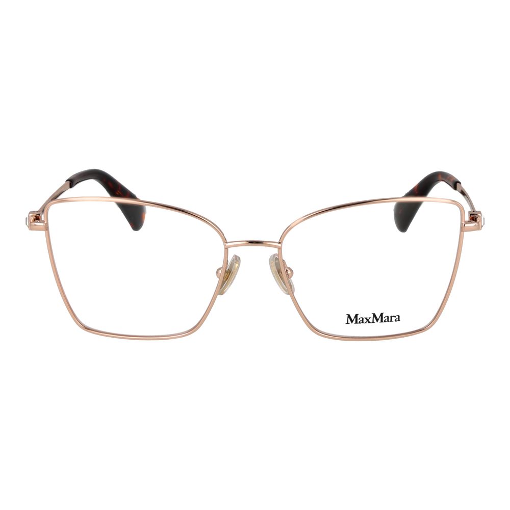 Max Mara Rose Gold Metal Glasses Women's (Frames)