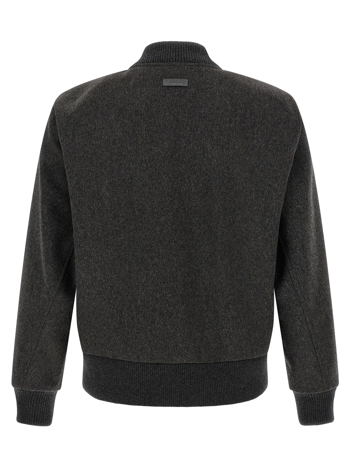 Lardini Gray Virgin Wool Men's Bomber