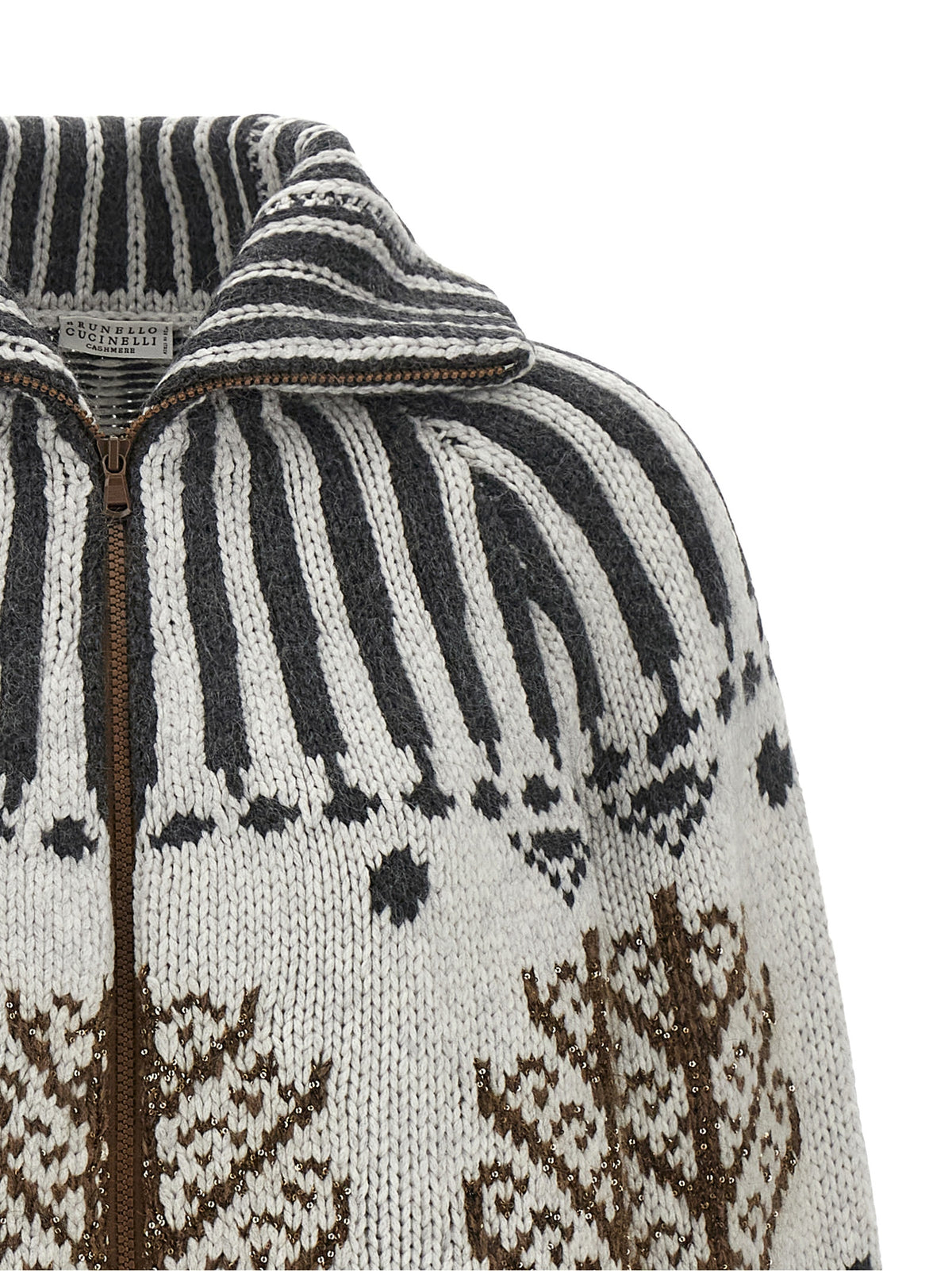 Brunello Cucinelli Multicolor Cashmere Women's Cardigan