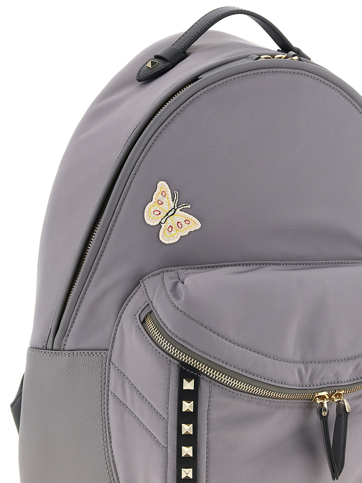 Valentino Garavani Gray Polyester Men's Backpack