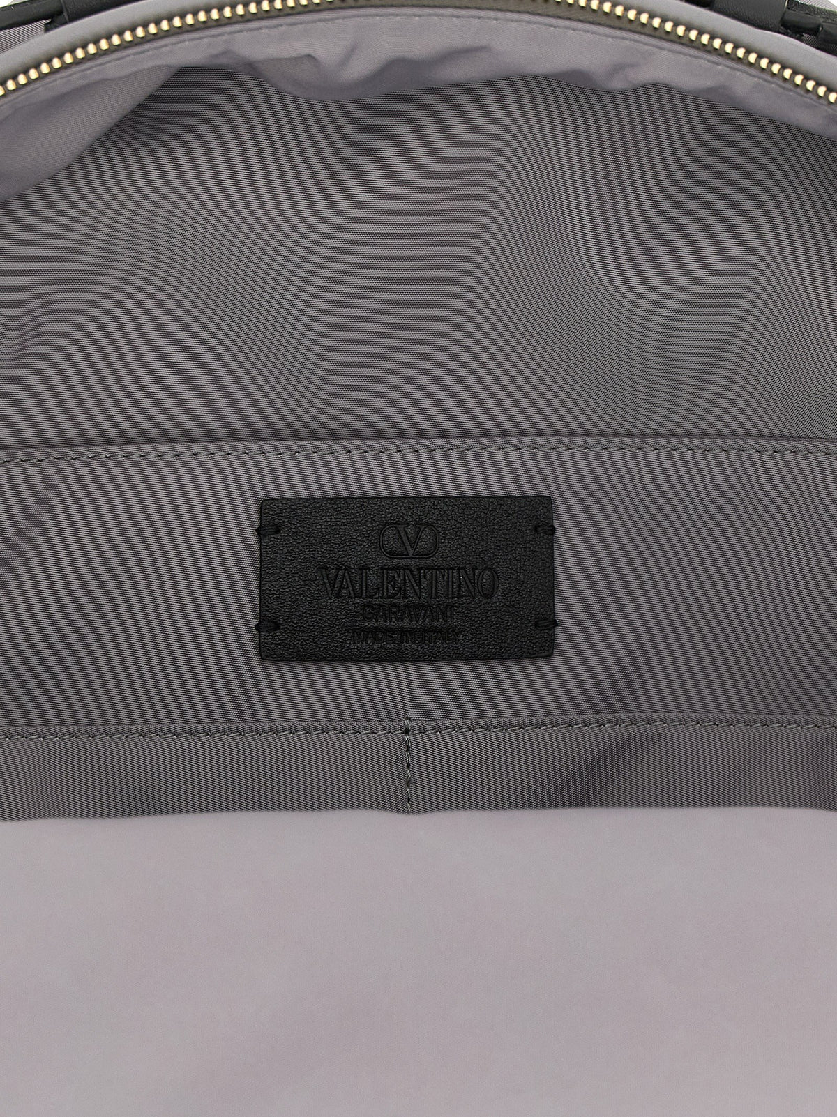 Valentino Garavani Gray Polyester Men's Backpack