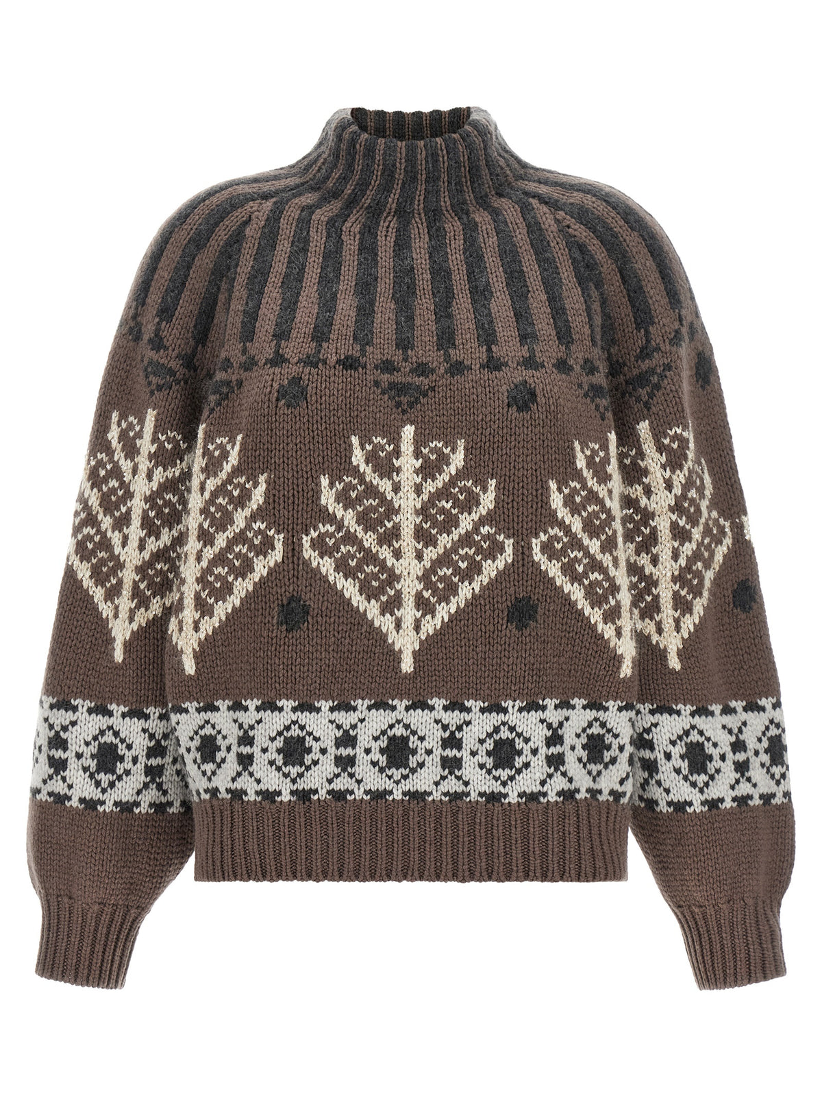 Brunello Cucinelli Brown Cashmere Women's Cardigan