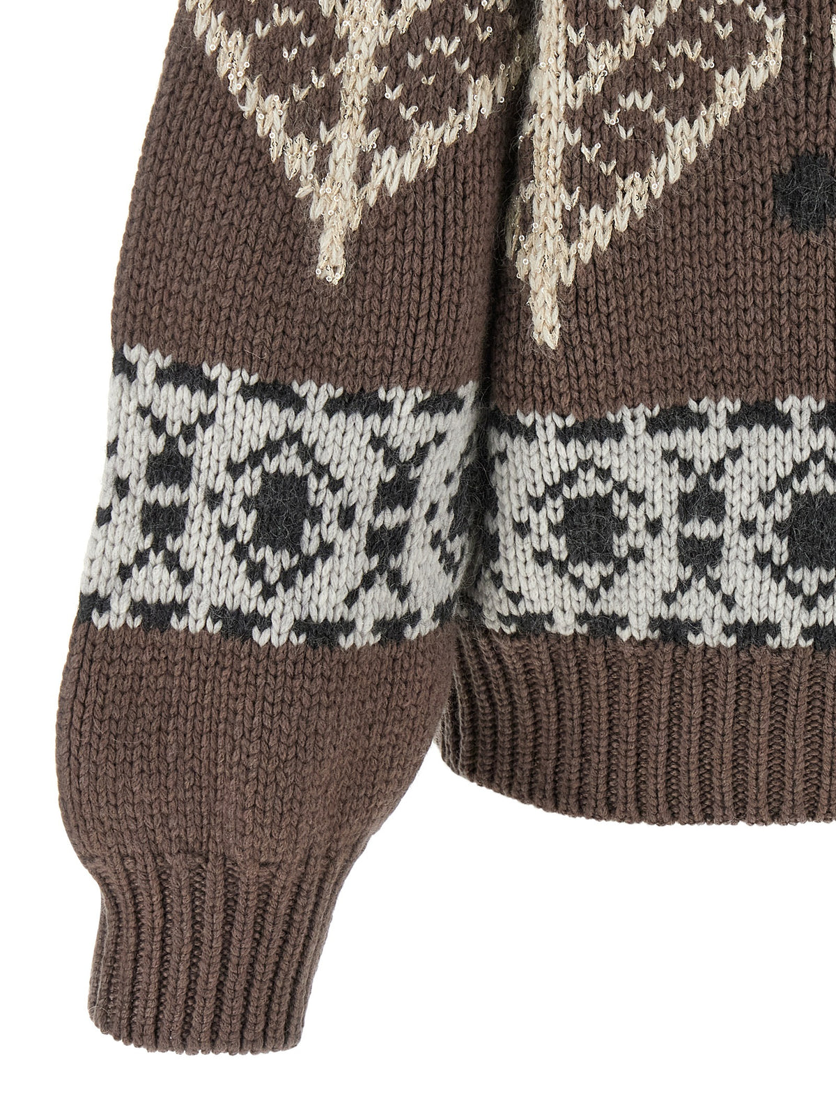 Brunello Cucinelli Brown Cashmere Women's Cardigan