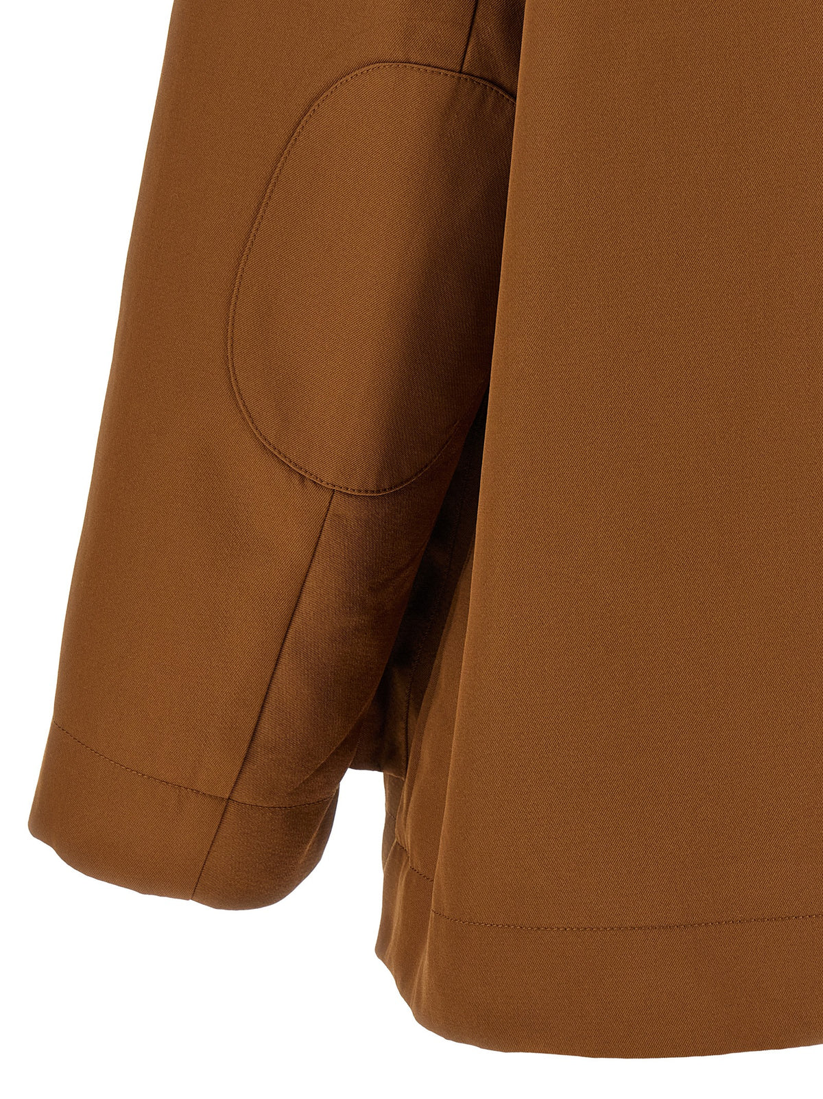 Ganni Brown Recycled Polyester Full-Length Women's Jacket