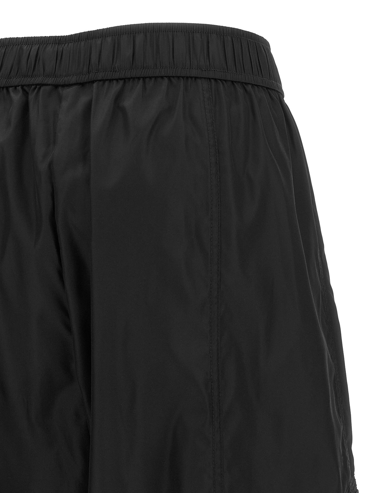Ganni Black Recycled Polyamide Cargo Women's Pants