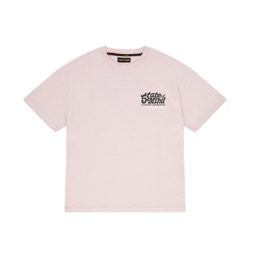 5TATE OF MIND Pink Cotton Men's T-Shirt