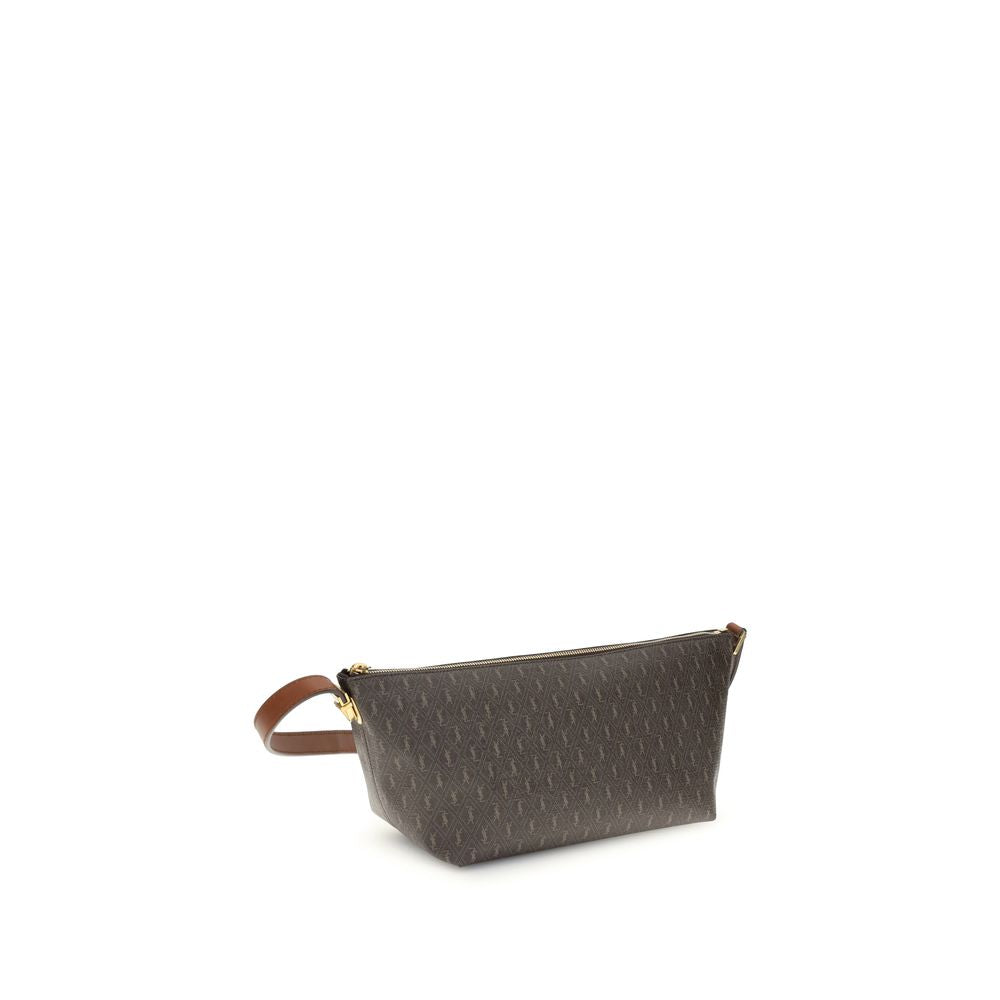 Saint Laurent Brown Leather Shoulder Men's Bag