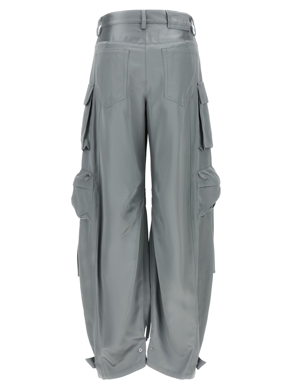 The Attico Gray Viscose Cargo Women's Pants