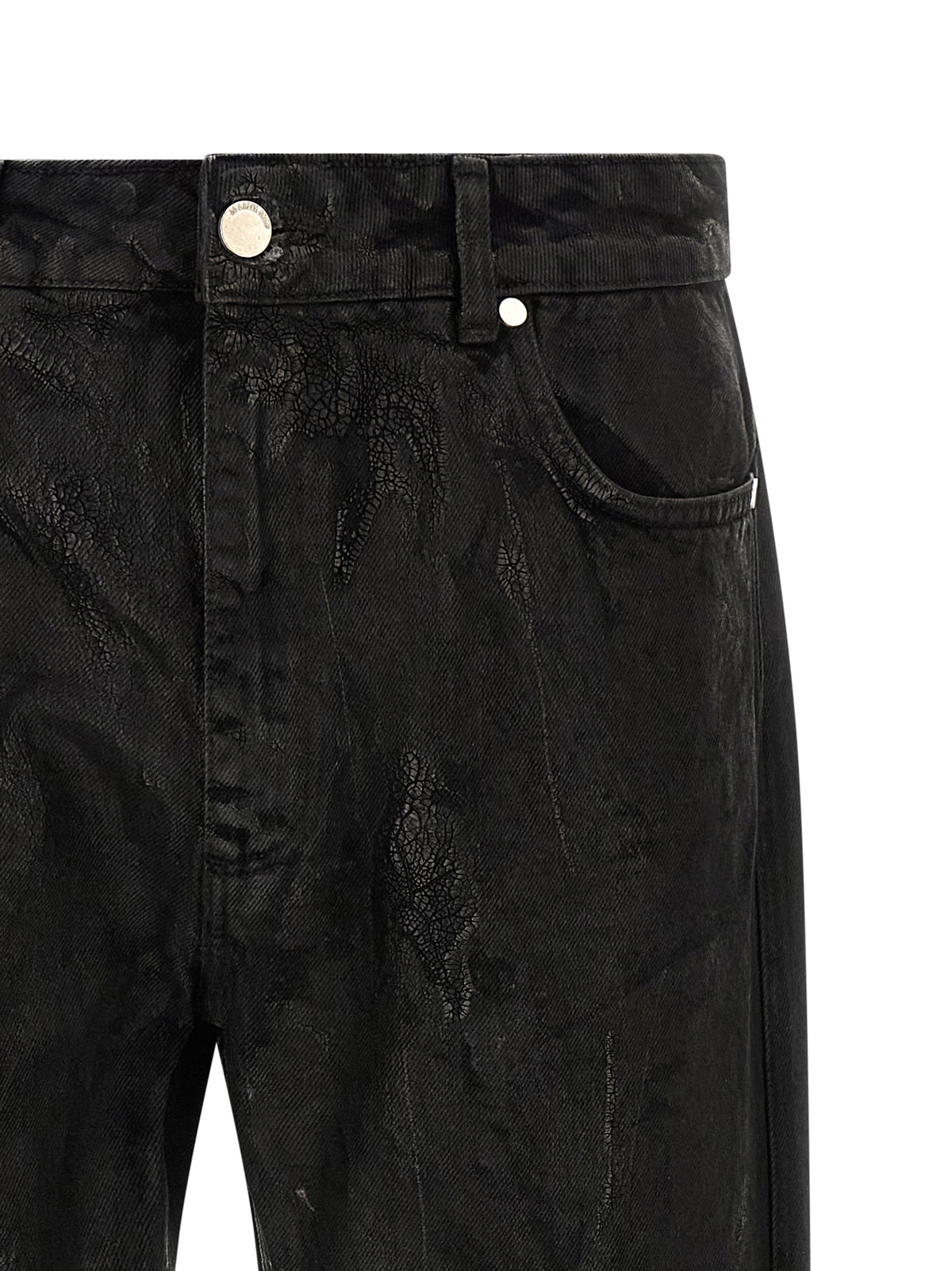 44 Label Group Black Cotton Jeans Men's Denim