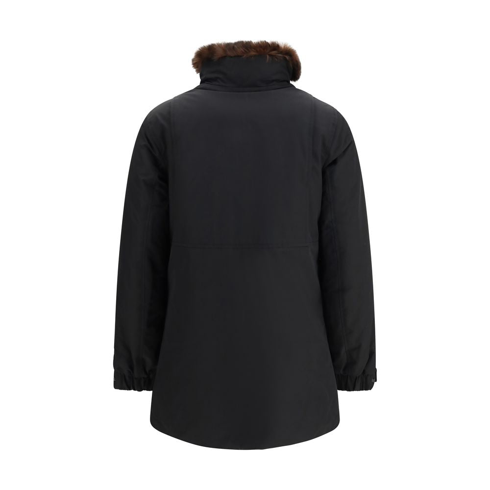 Woolrich Black Cotton Full-Length Women's Jacket
