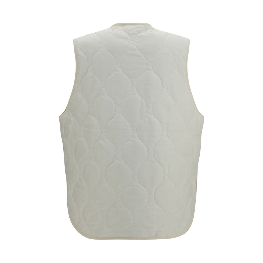 New Balance White Polyamide Sleeveless Women's Jacket