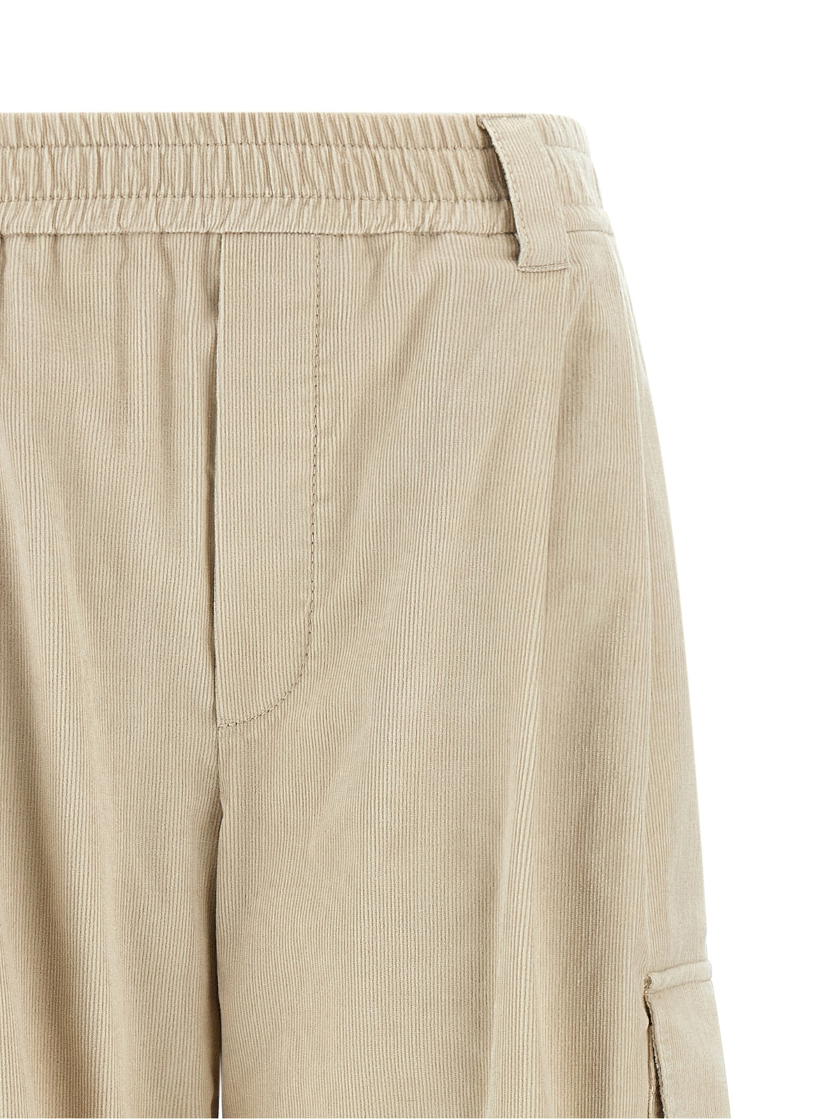 Brunello Cucinelli Beige Cotton Cargo Women's Pants