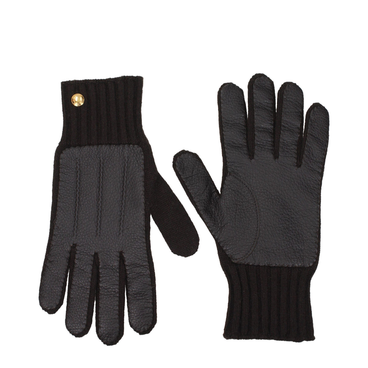 Tom Ford Brown Leather Men's Gloves