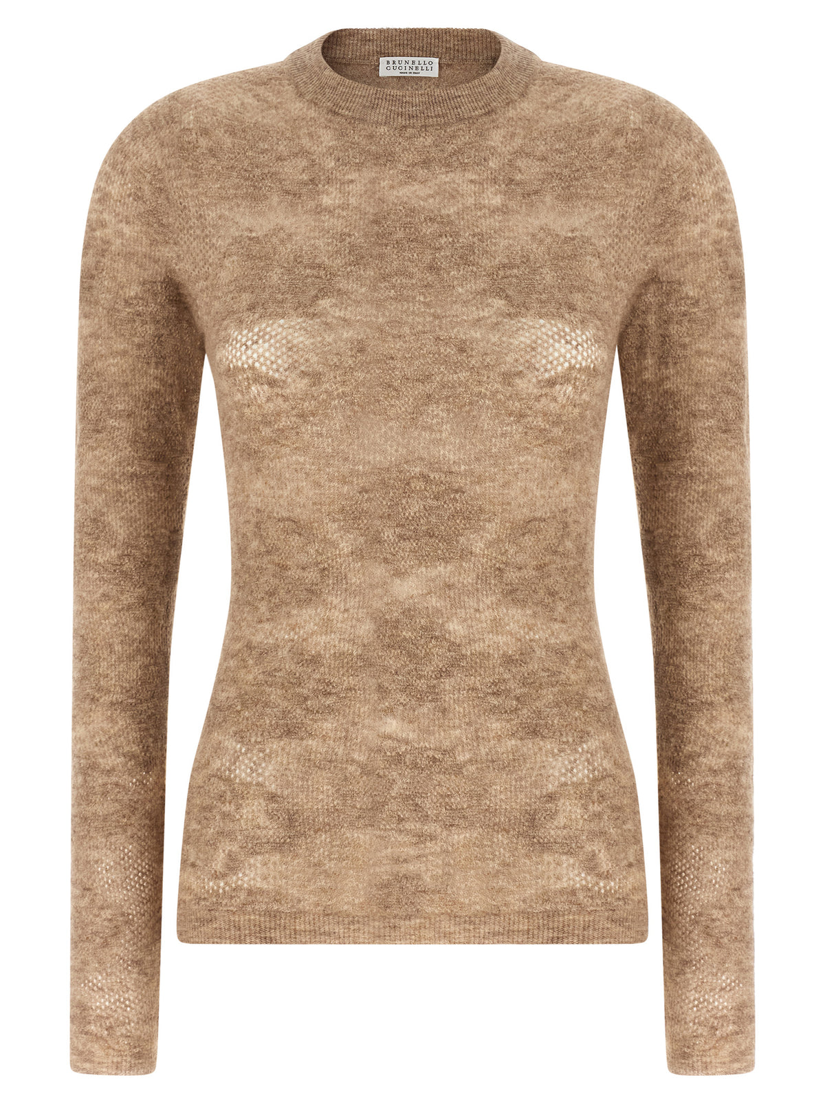 Brunello Cucinelli Beige Silk Women's Cardigan