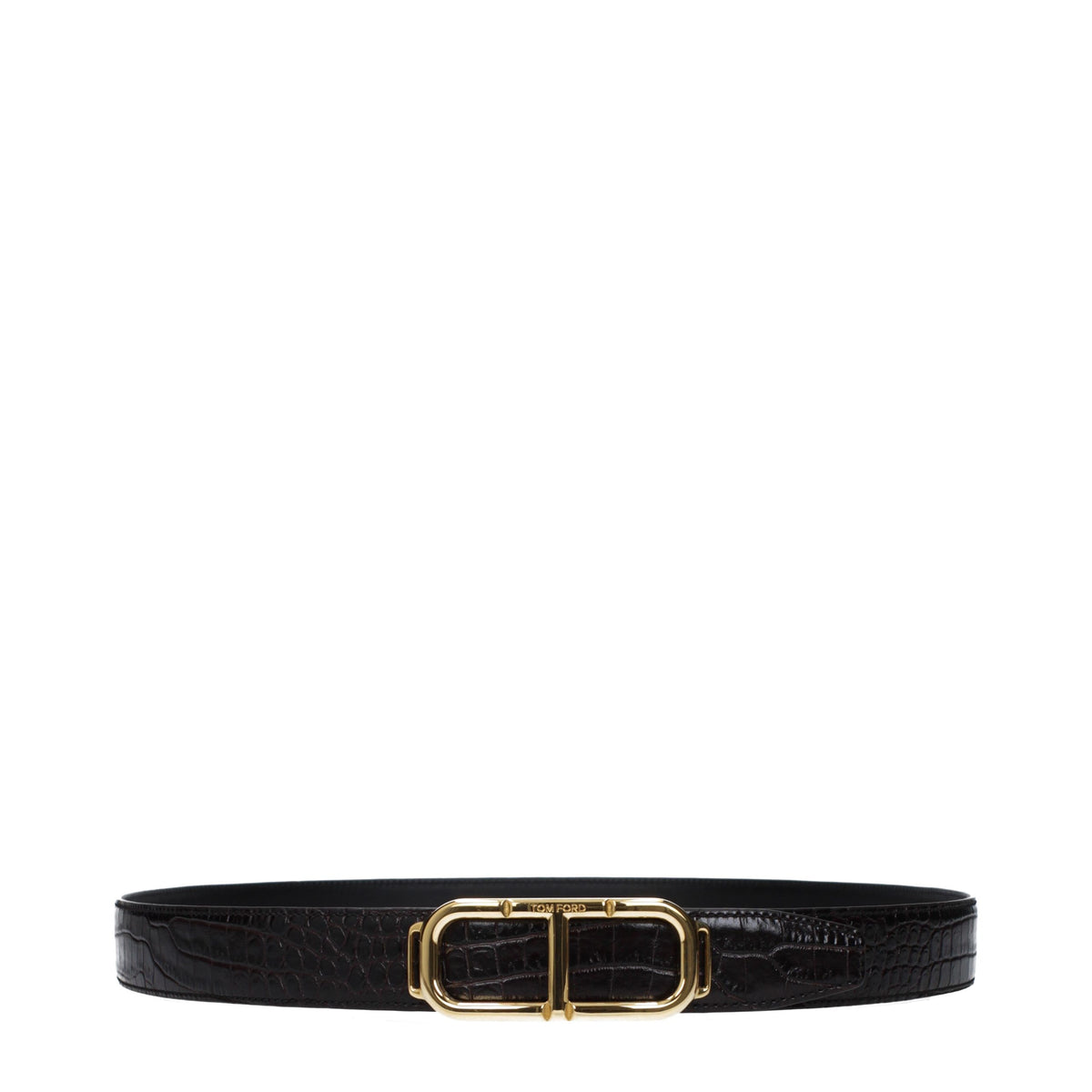 Tom Ford Brown Leather Regular Men's Belt