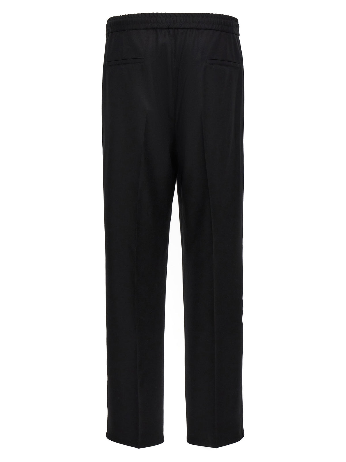 Brunello Cucinelli Black Wool Casual Men's Pants
