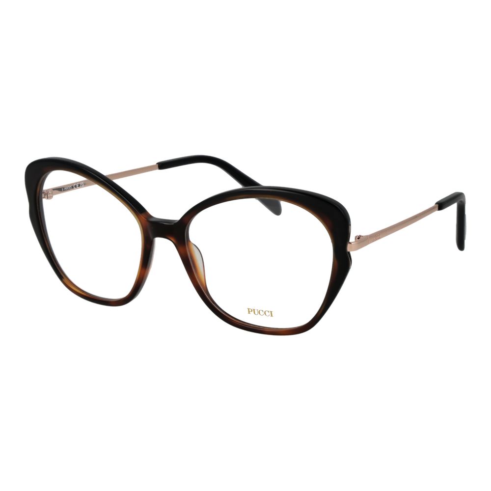 Emilio Pucci Brown Metal Glasses Women's (Frames)