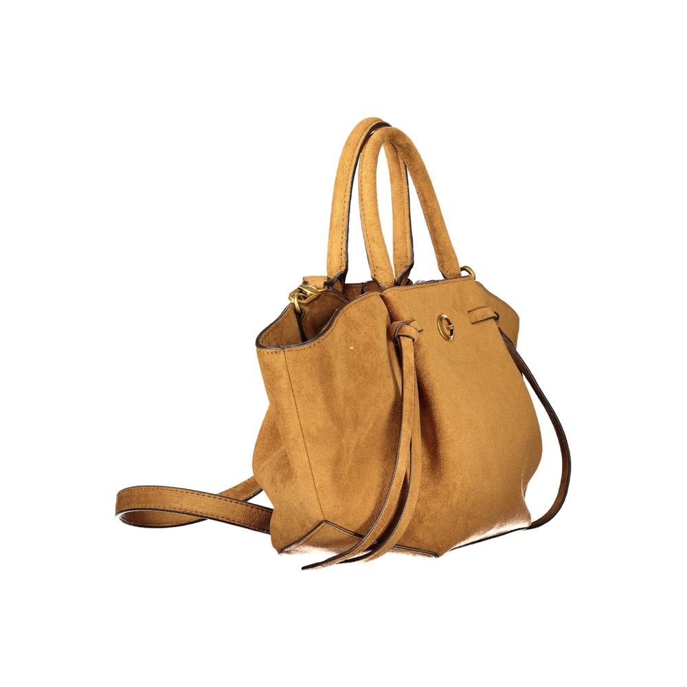 Guess Jeans Brown Polyester Women's Bag with Adjustable Shoulder Women's Strap