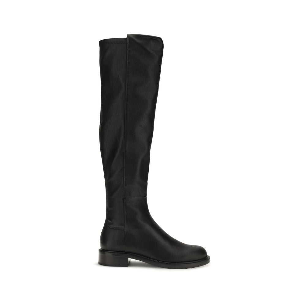 Stuart Weitzman Black Napa Leather / Calf Bos Taurus Over The Women's Knee