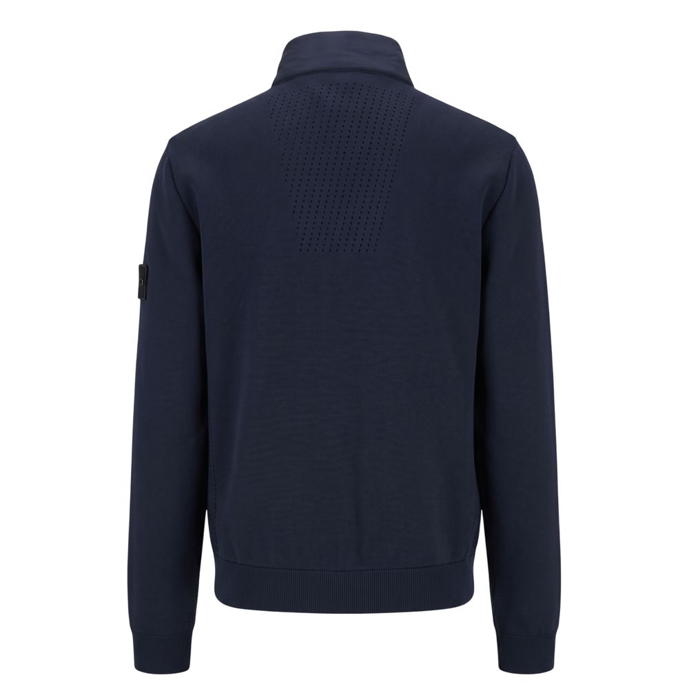 Baldinini Trend Blue Polyester Men Men's Jacket