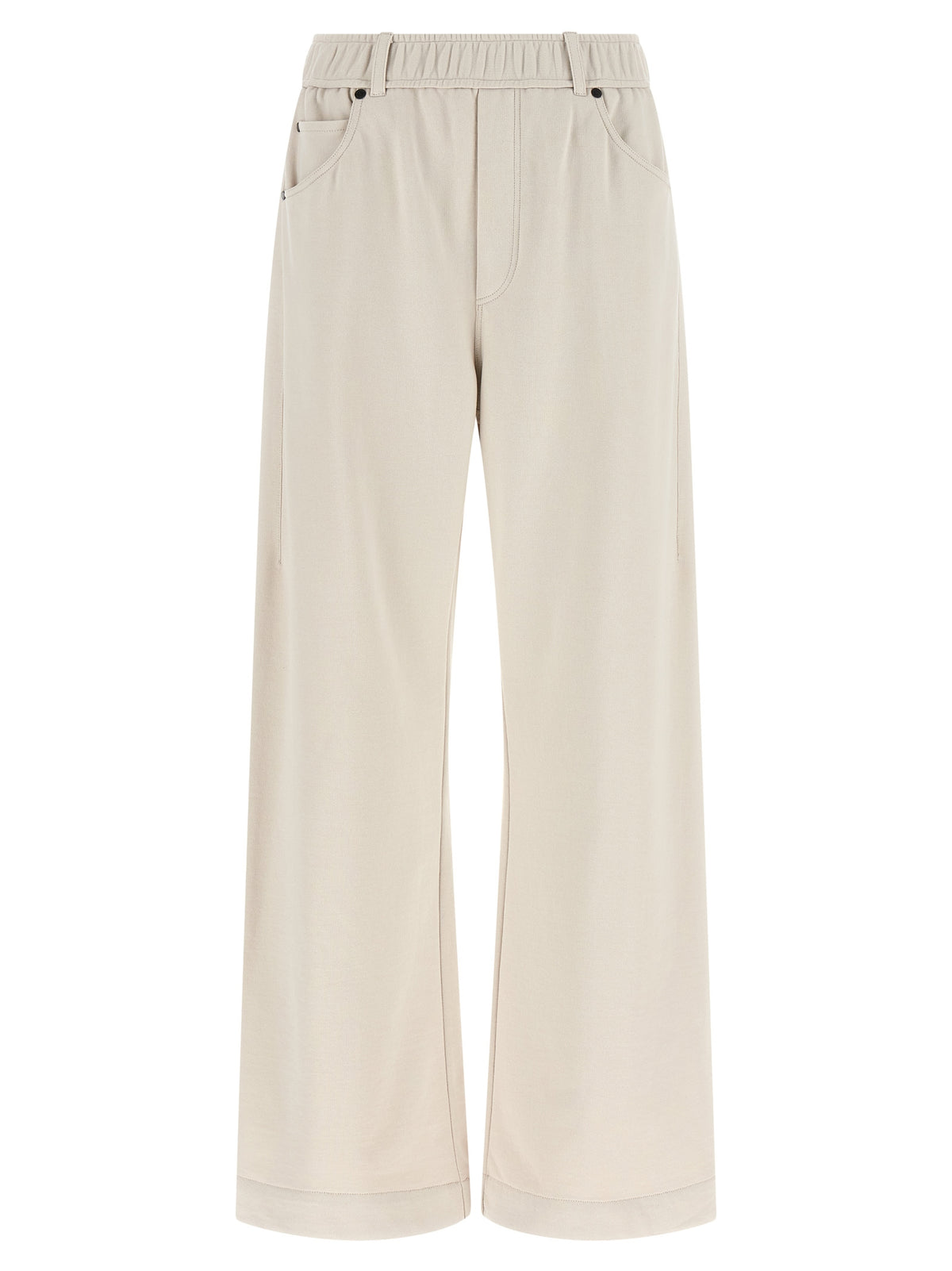 Brunello Cucinelli Beige Cotton Athletic Women's Pants