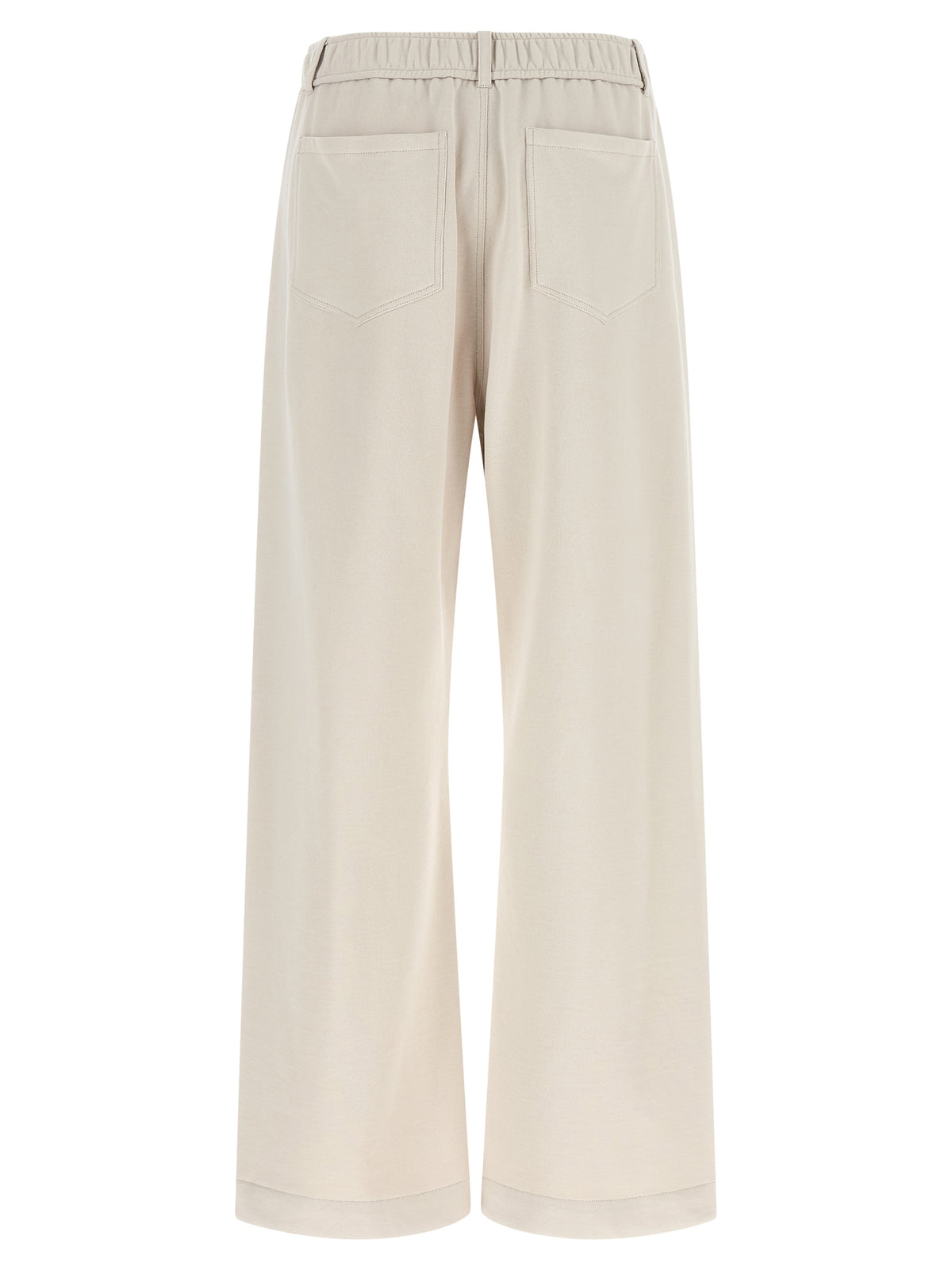 Brunello Cucinelli Beige Cotton Athletic Women's Pants