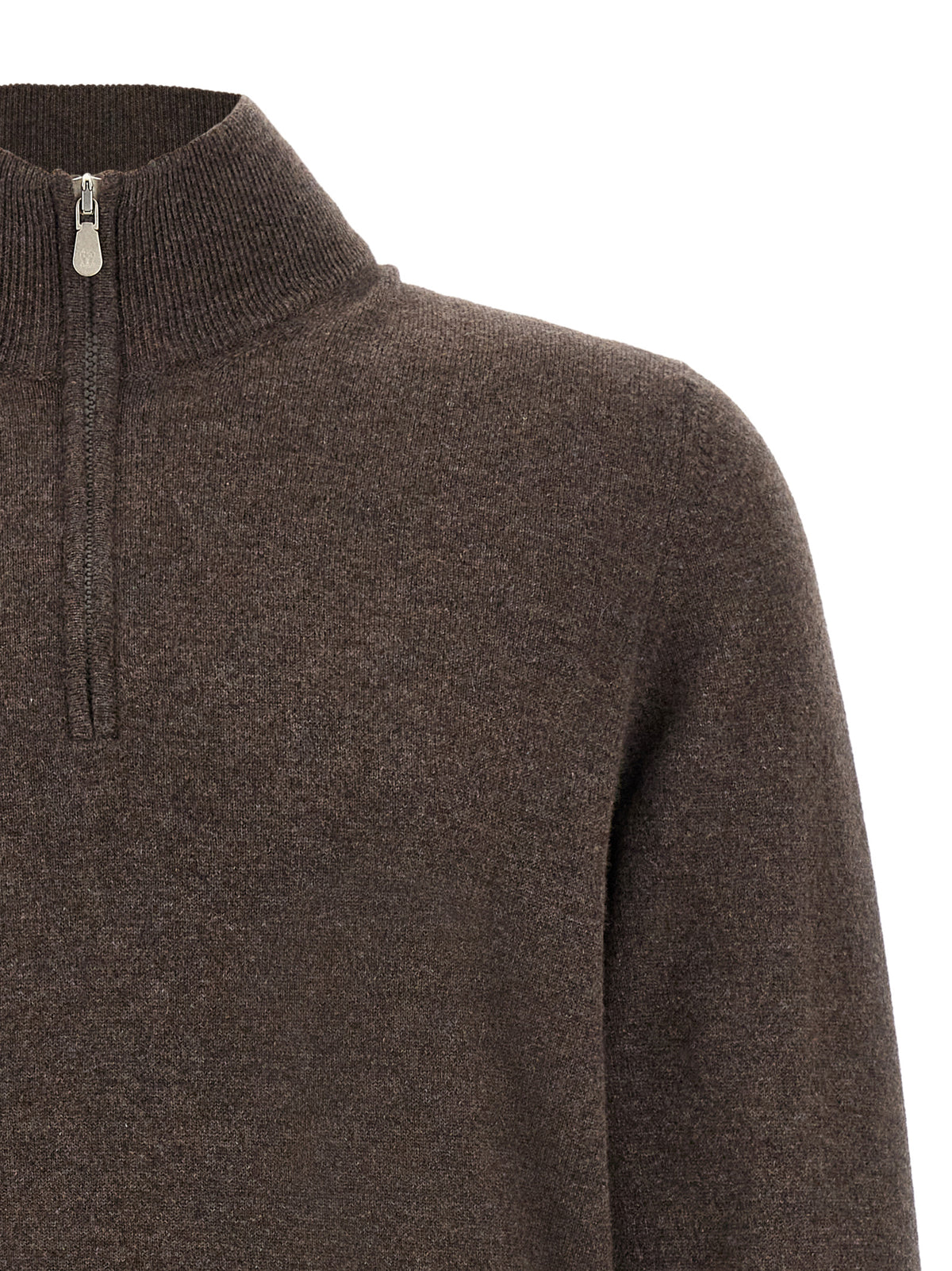 Brunello Cucinelli Brown Cashmere Men's Cardigan