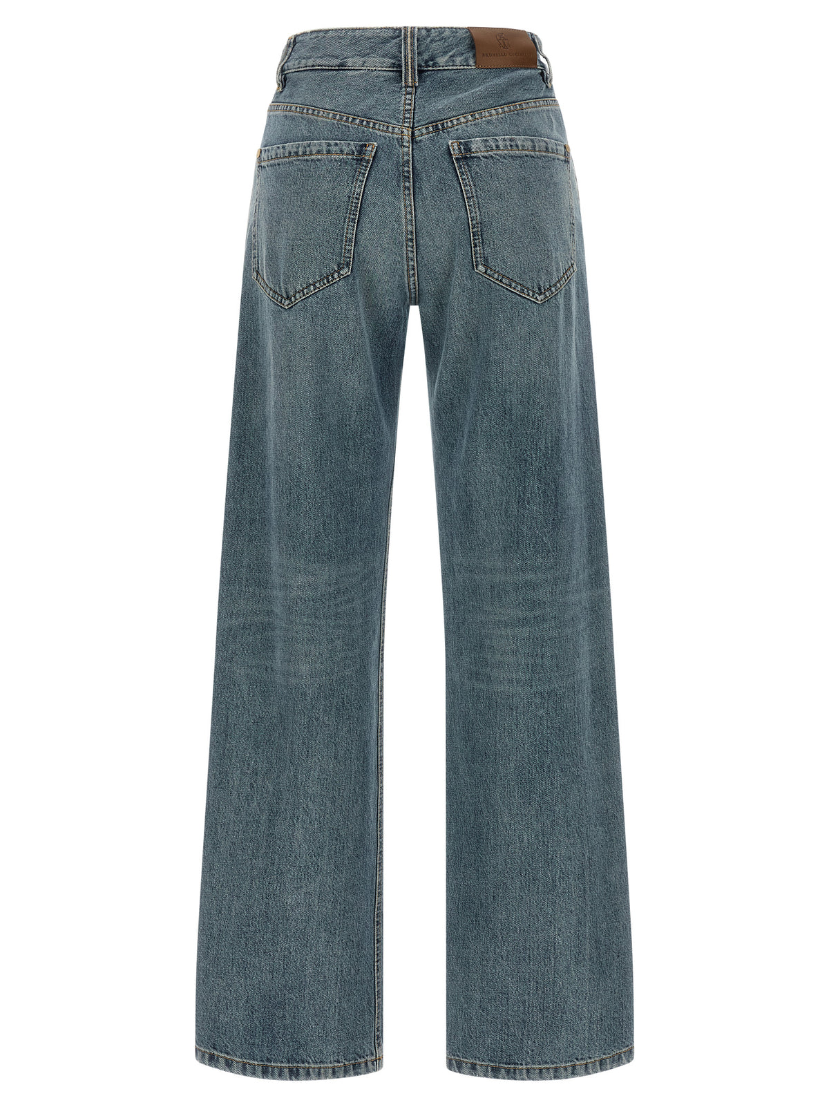 Brunello Cucinelli Blue Cotton Jeans Women's Denim