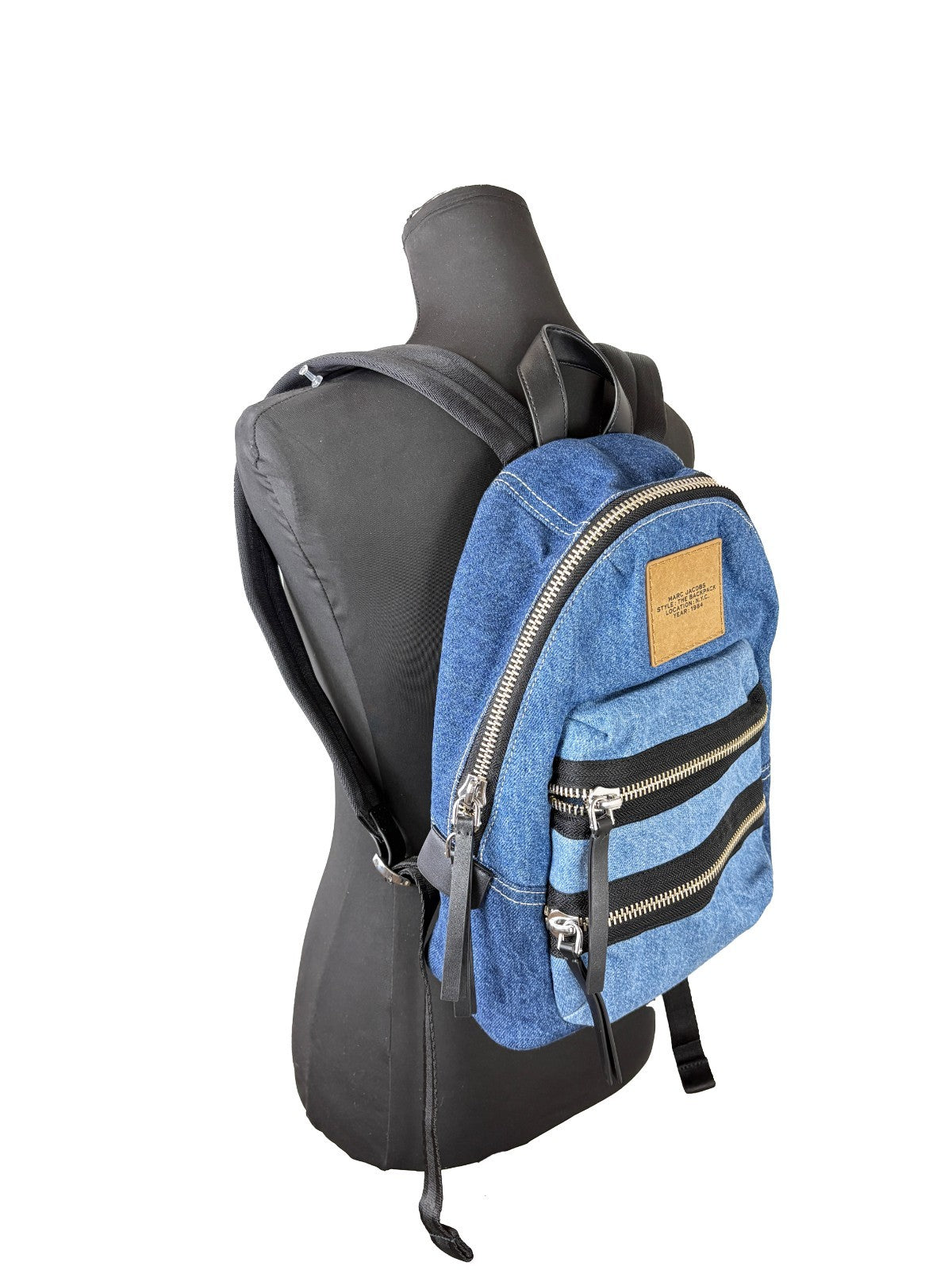 Marc Jacobs Marc Jacobs The Biker Medium Denim Backpack Women's Bookbag