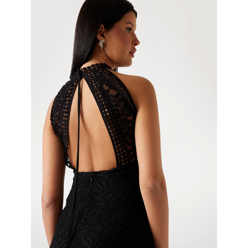 Guess Black Polyamide Cocktail Women's Dress