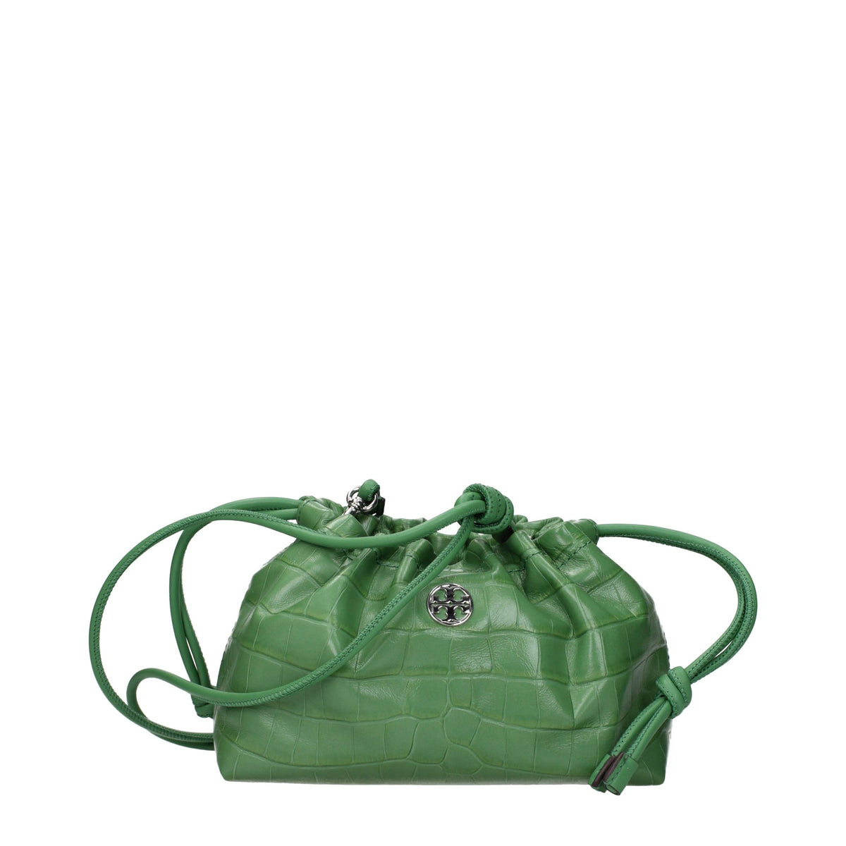 Tory Burch Green Leather Shoulder Women's Bag