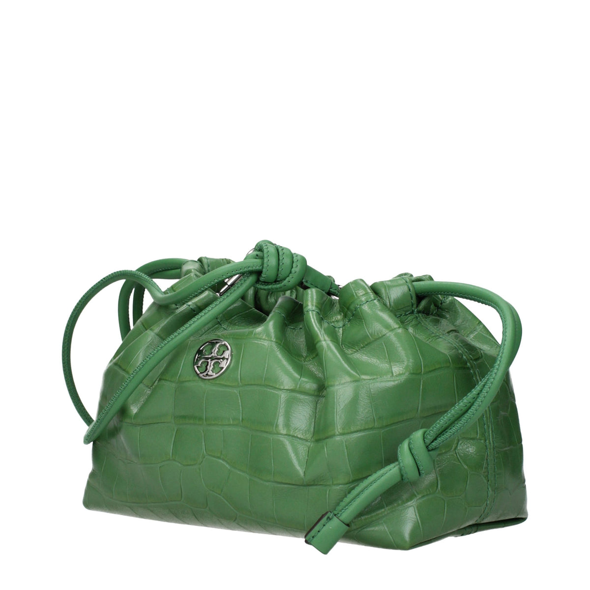 Tory Burch Green Leather Shoulder Women's Bag