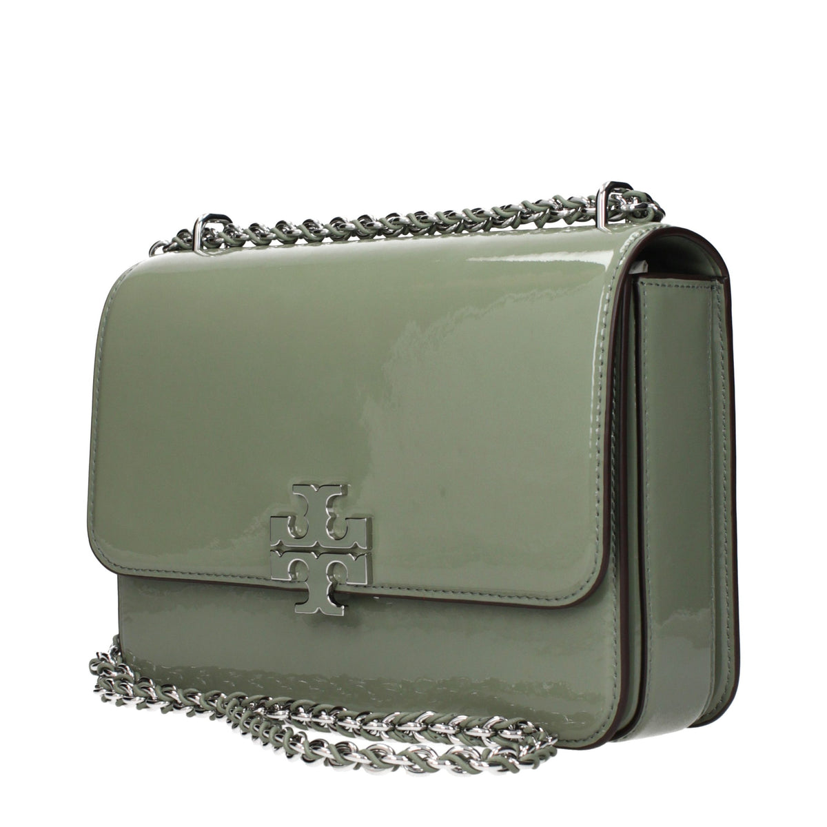 Tory Burch Green Leather Shoulder Women's Bag