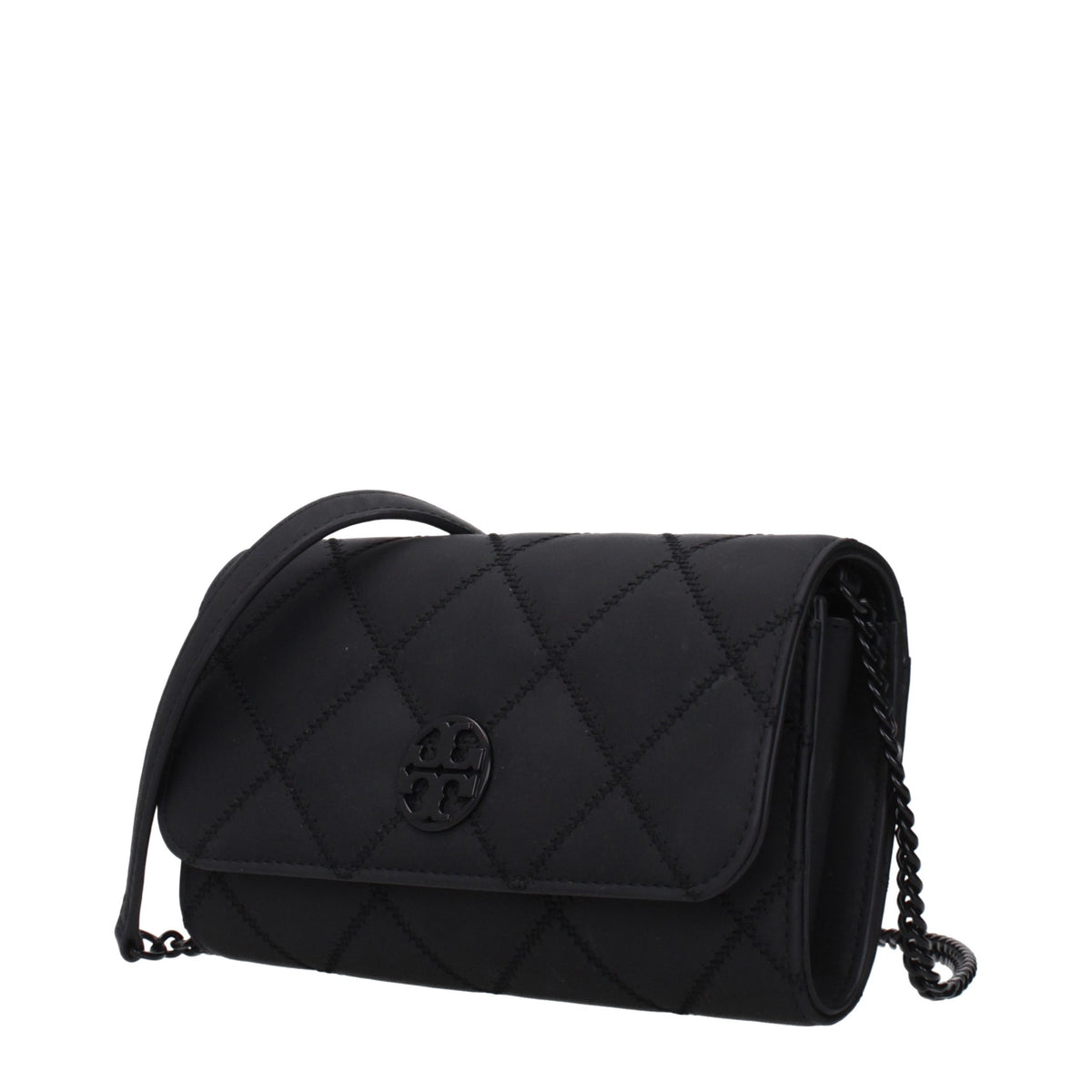 Tory Burch Black Leather Clutch Women's Bag