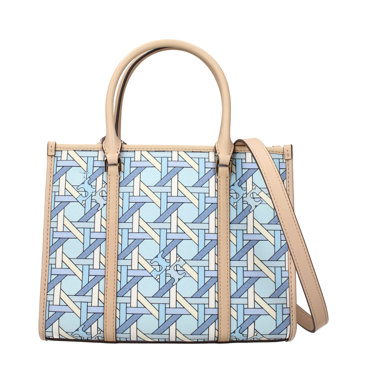 Tory Burch Light Blue Fabric Women's Handbag