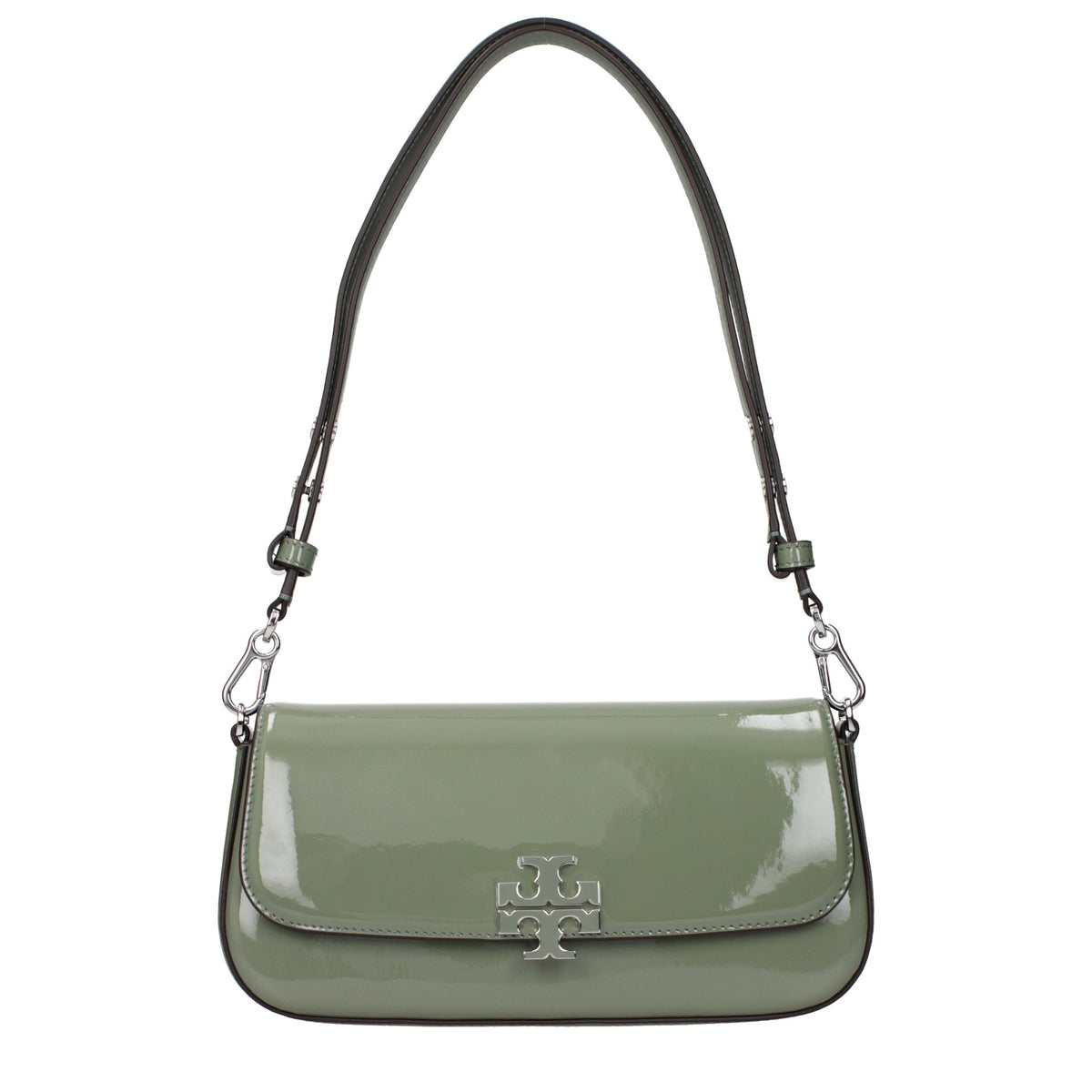 Tory Burch Green Leather Shoulder Women's Bag